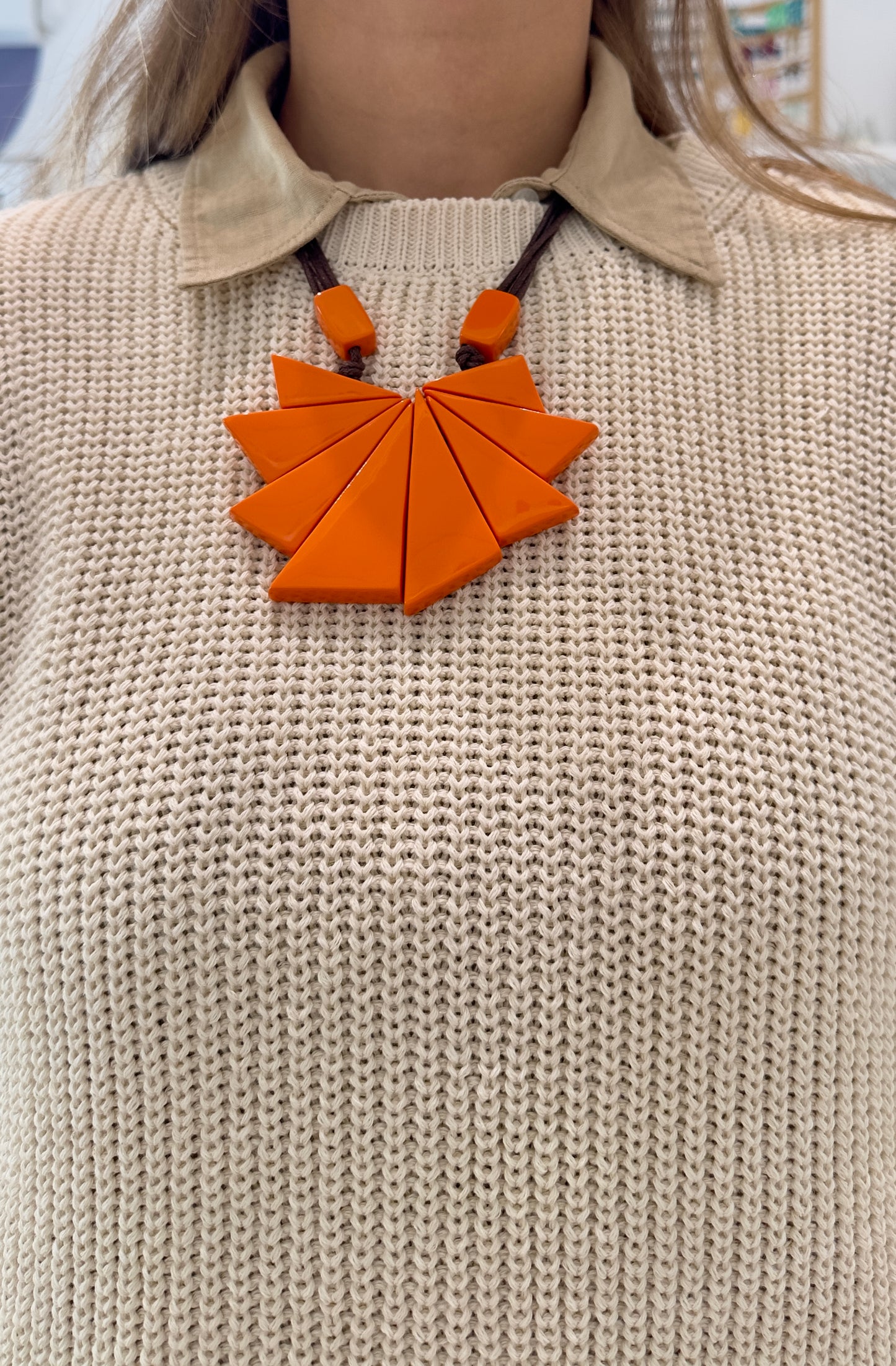 Copenhagen Orange Necklace