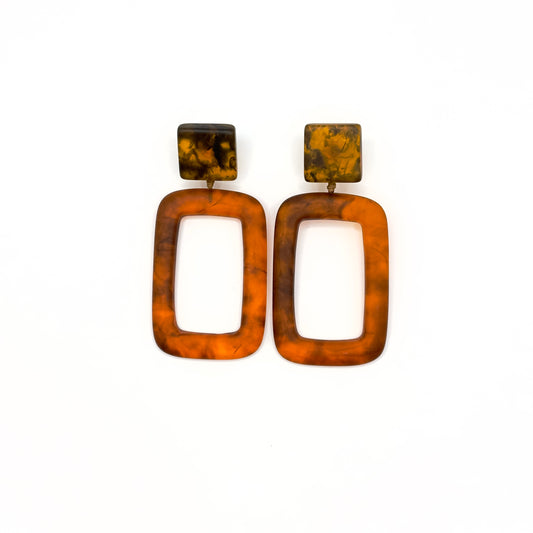 Geneva Tortoise Large Earring