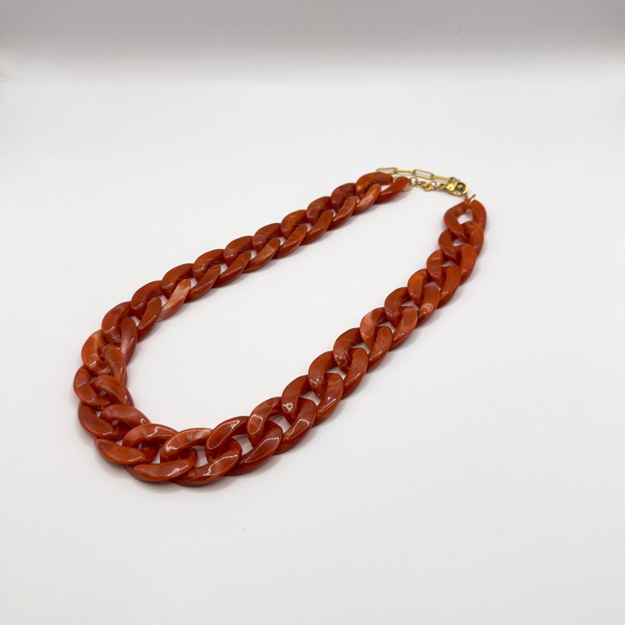 Orange Chain Necklace