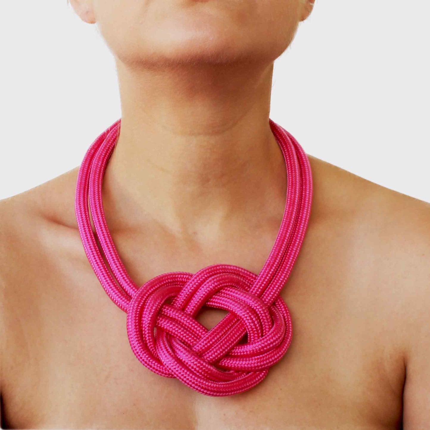 Pink Knot Necklace