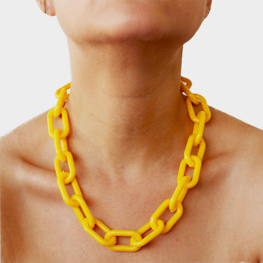 Colar Chain Yellow