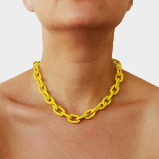 Colar Chain Yellow Metal